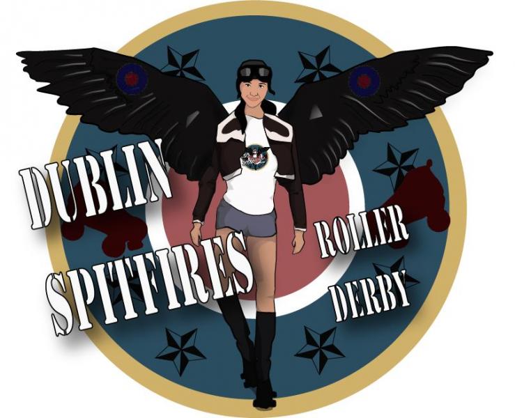 Dublin Spitfires Roller Derby logo